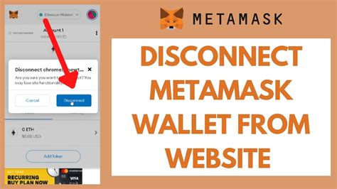 Metamask: How to disconnect metamask wallet from a dapp using web3?
